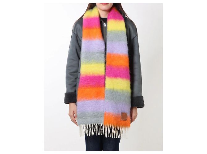 Sciarpa Loewe Anagram lana e mohair multicolore
