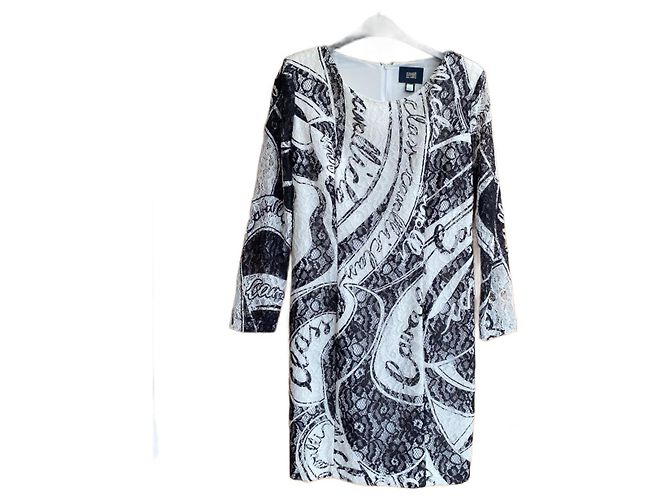 Roberto Cavalli Kleid aus weißem Polyester