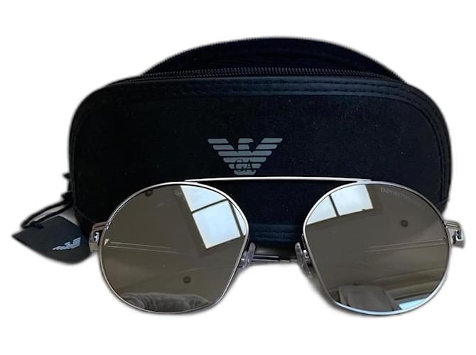 Armani Sunglasses Silvery Metal  ref.1175973