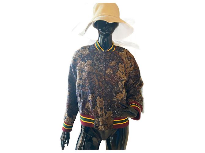 Sandro Bomber Jacket Floral Tapestry Polyester Multiple colors