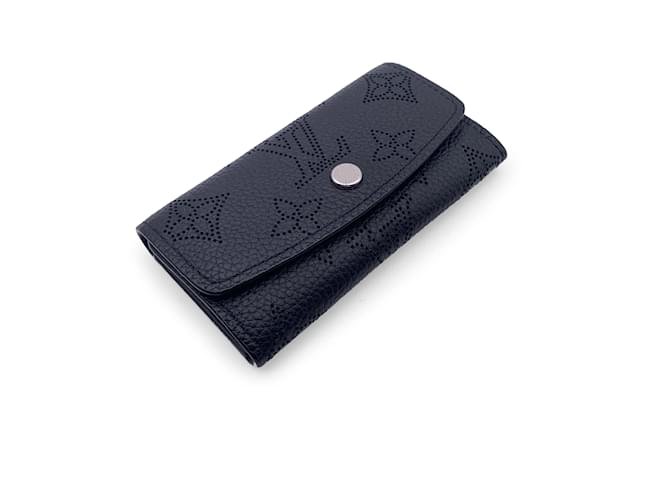 Louis Vuitton Multicle en cuir Mahina noir 4 Pochette porte-clés  ref.1176004