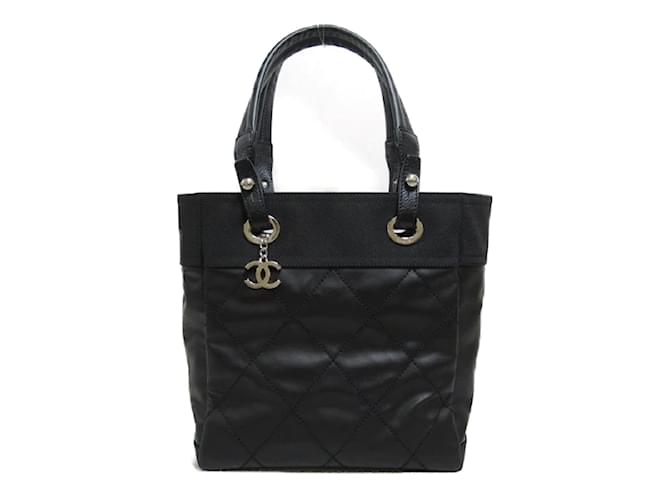 Chanel Paris-Biarritz Tote Bag Black Cloth  ref.1176018