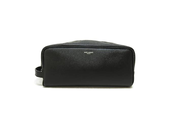 Yves Saint Laurent Leather Business Clutch Bag  609347.0 Black Pony-style calfskin  ref.1176062