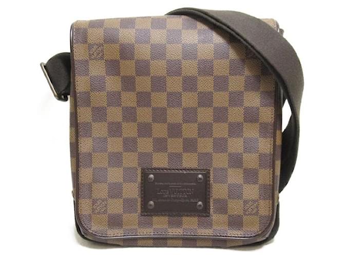 Louis Vuitton Damier Ebene Brooklyn PM  N51210 Brown Cloth  ref.1176067