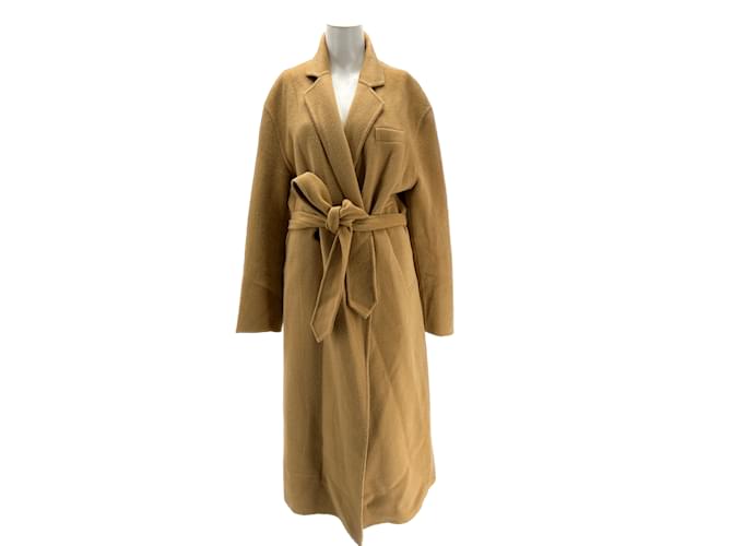 Autre Marque NICHT SIGN / UNSIGNED Coats T.FR Taille Einzigartige Wolle Braun  ref.1176127