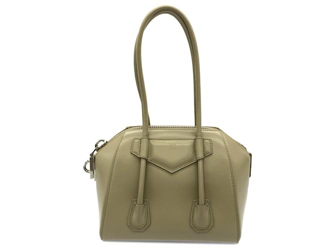 Mini cadenas Antigona marron Givenchy Cuir Veau façon poulain Beige  ref.1176142