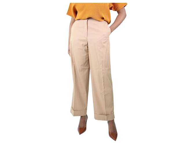 Dries Van Noten Camel pocket trousers - size UK 12 Cotton  ref.1176287