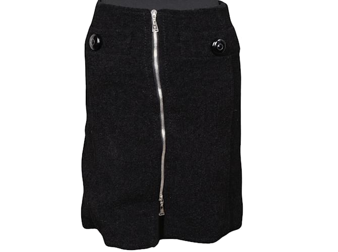 Louis Vuitton Tweed Skirt (D36 / fr38) Black Synthetic  ref.1176327