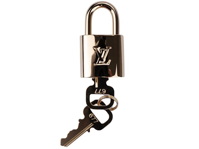 Louis Vuitton Lock (Nouveau avec la boîte) Doré  ref.1176360