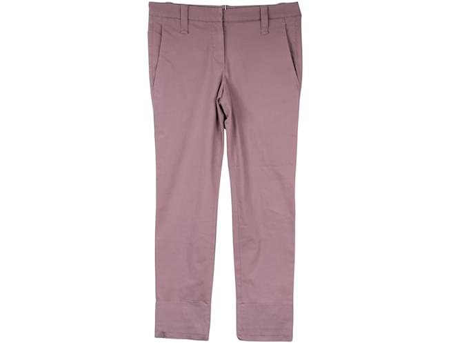 Autre Marque Pantalones chinos Brunello Cucinelli (Delaware36 / fr38) Púrpura Sintético  ref.1176397