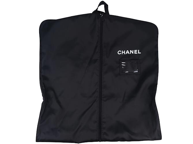 Portatrajes Chanel / Perchas CHANEL Negro Lienzo  ref.1176408