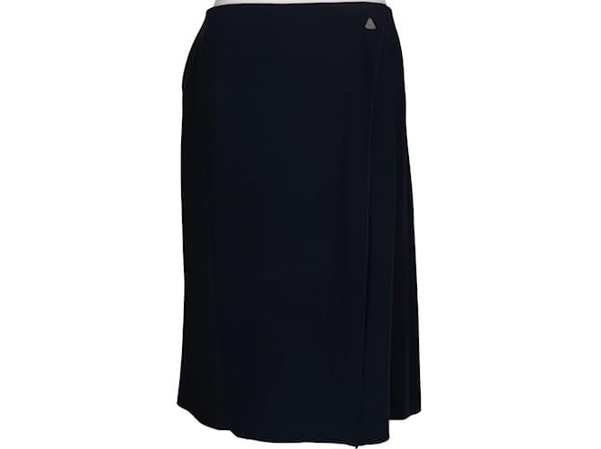 Falda deportiva azul marino de Chanel (D38 / fr40) Negro Poliéster  ref.1176460