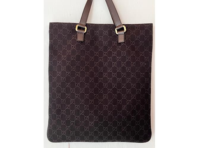 Gucci Tote bag Brown Leather  ref.1176575