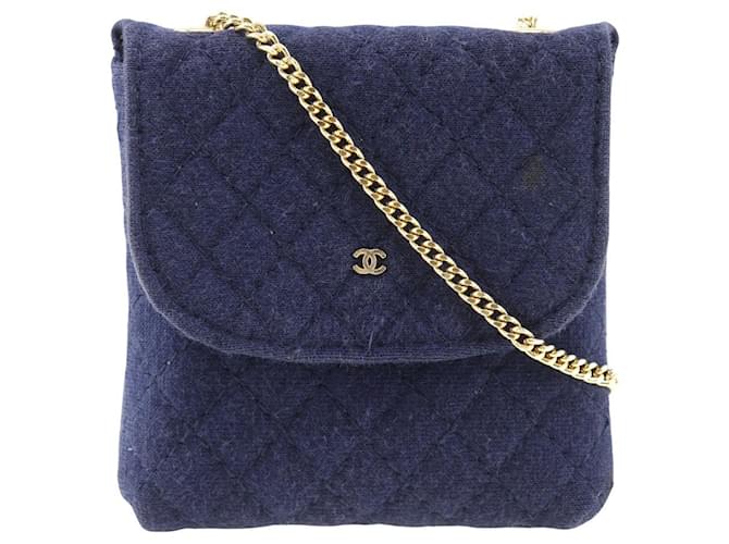 Timeless Chanel Navy blue Cotton  ref.1176677