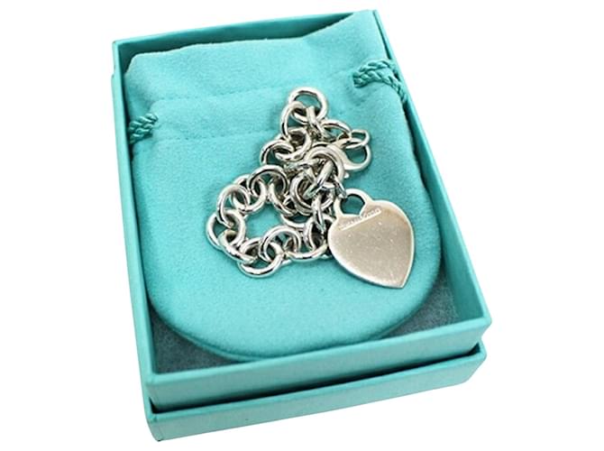 Tiffany & Co Heart Silvery Silver  ref.1176683