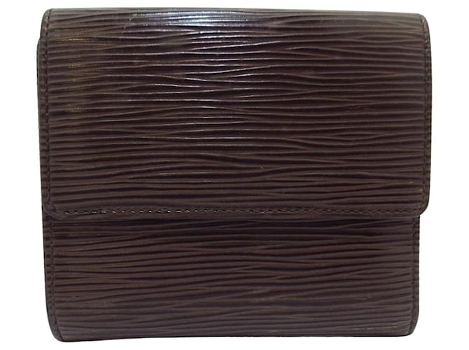 Louis Vuitton Porte-monnaie Brown Leather  ref.1176697