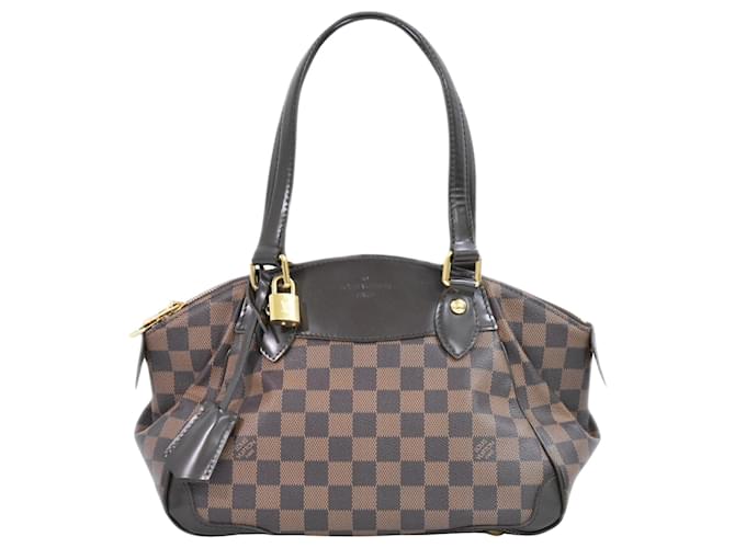 Louis Vuitton Verona Marrom Lona  ref.1176764