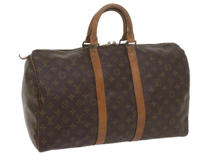 Louis Vuitton Monograma Keepall 45 Boston Bag M41428 Autenticação de LV 61005 Lona  ref.1176793