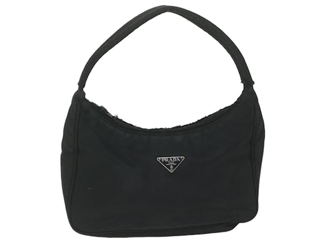 PRADA Hand Bag Nylon Black Auth bs10631  ref.1176829