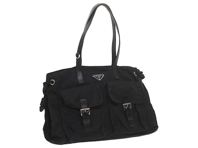 PRADA Shoulder Bag Nylon Black Auth yk9556  ref.1176855