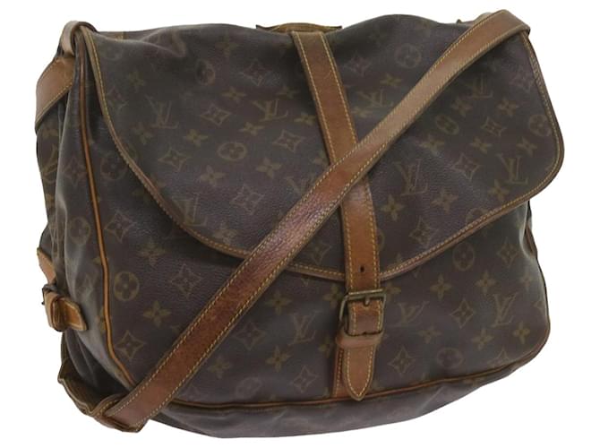 Louis Vuitton Monogram Saumur 35 Shoulder Bag M42254 LV Auth 60759 Cloth  ref.1176901