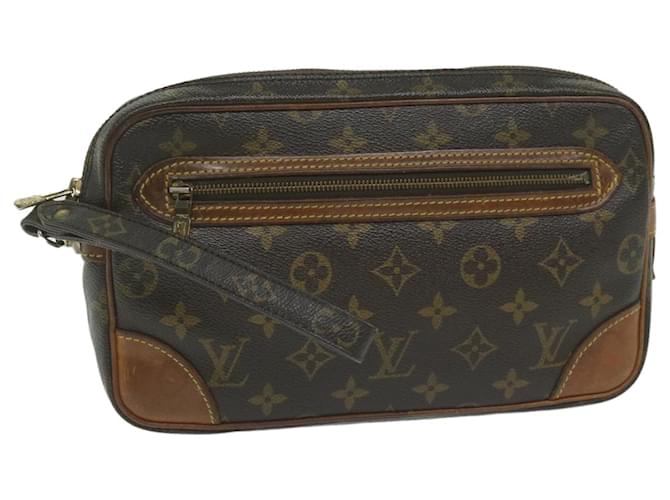 LOUIS VUITTON Monogram Marly Dragonne GM Clutch Bag M51825 LV Auth 61286 Cloth  ref.1176905