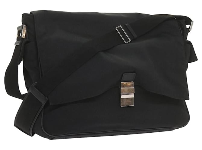 GUCCI Shoulder Bag Nylon Black Auth bs10426  ref.1176909