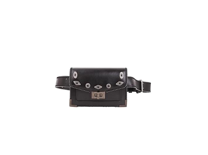 The Kooples Sac banane en cuir Noir ref.1176933 Joli Closet