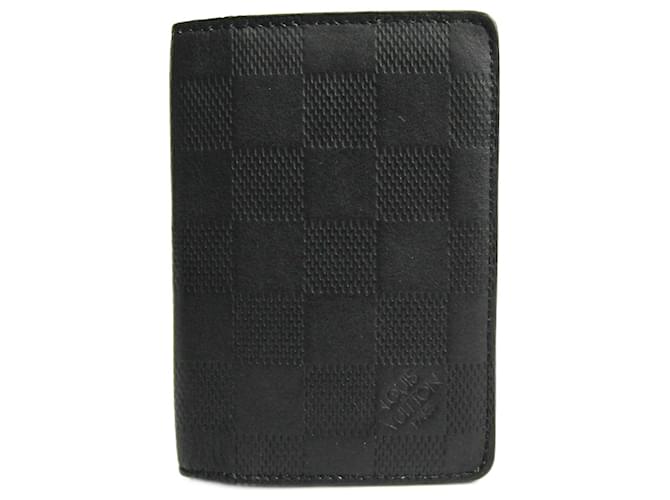 Louis Vuitton Organizer de poche Black Cloth  ref.1176976