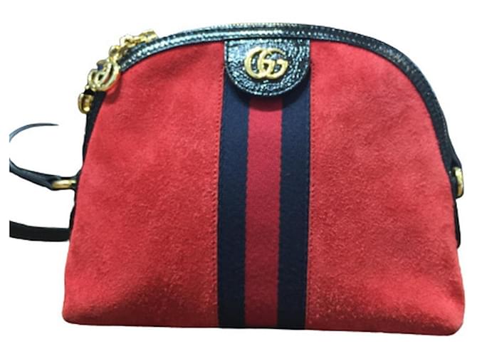 Gucci Ophidia Red Suede  ref.1177039
