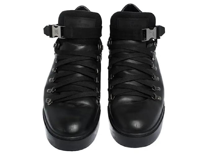 Louis Vuitton Damier Infini Sneaker Boot Black Leather  ref.1177135