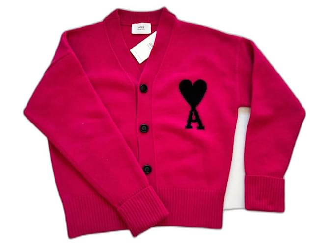 Ami Paris Paris friend vest Pink Wool  ref.1177192