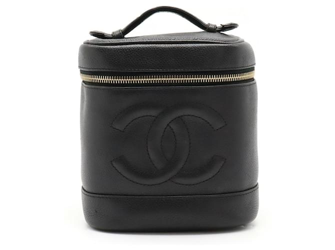 Chanel Vanity Black Leather  ref.1177202