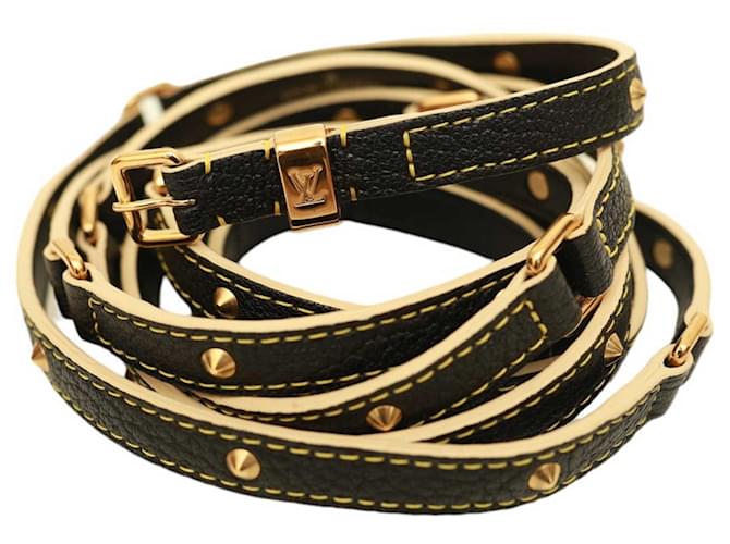 Louis Vuitton Belts Black Leather  ref.1177308