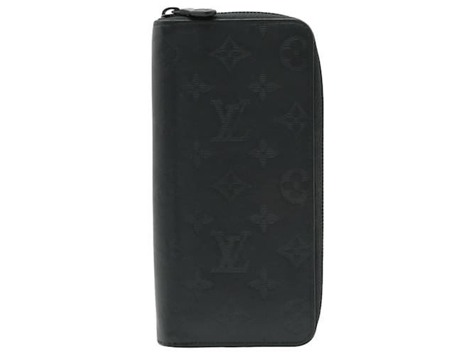 Louis Vuitton Zippy Wallet Vertical Black Leather  ref.1177339