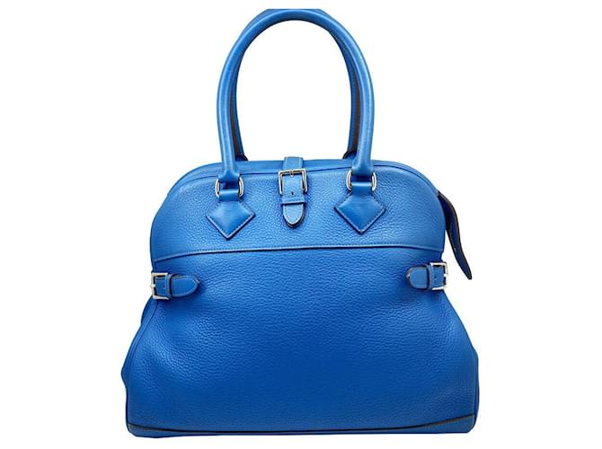 Autre Marque Herm�s Bolide Blue Leather  ref.1177371