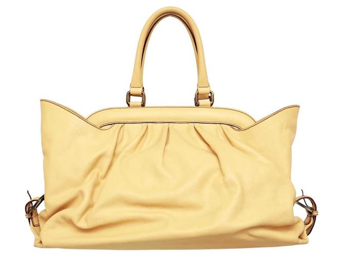 Fendi Handbags Cream Leather  ref.1177408