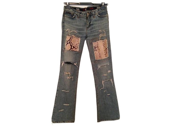 DOLCE & GABBANA Jeans T.US 24 Algodón Azul