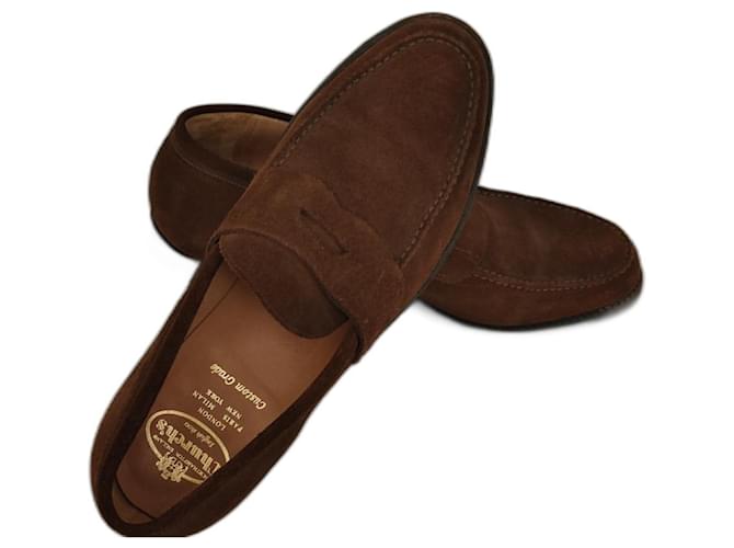 Church's Loafers Slip ons Brown Leather  ref.1177620