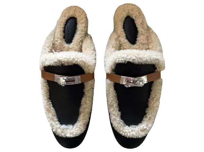 Hermès Mules Black