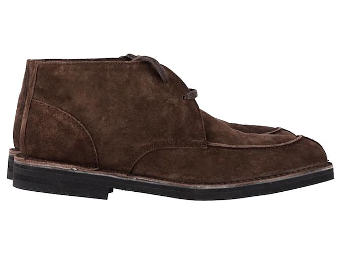 Autre Marque Mr P. Andrew Shearling-Lined Chukka Boots in Brown Suede  ref.1177711