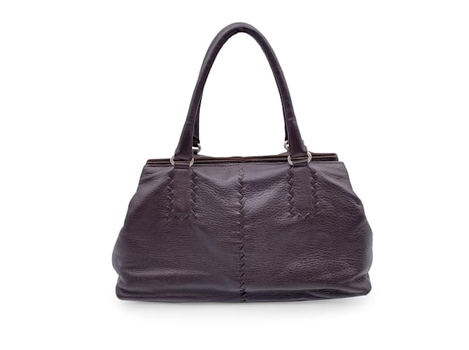 Bottega Veneta Brown Leather Intrecciato Detail Tote Bag Handbag  ref.1177730