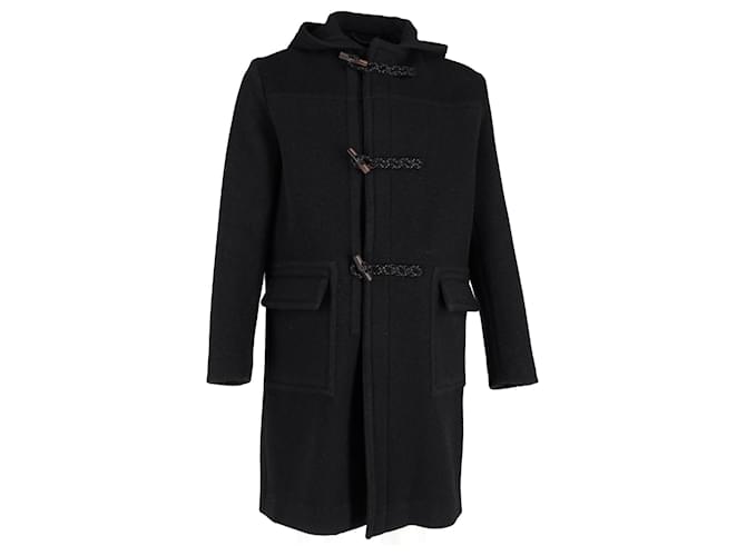Duffle-coat Gucci en laine noire  ref.1177737