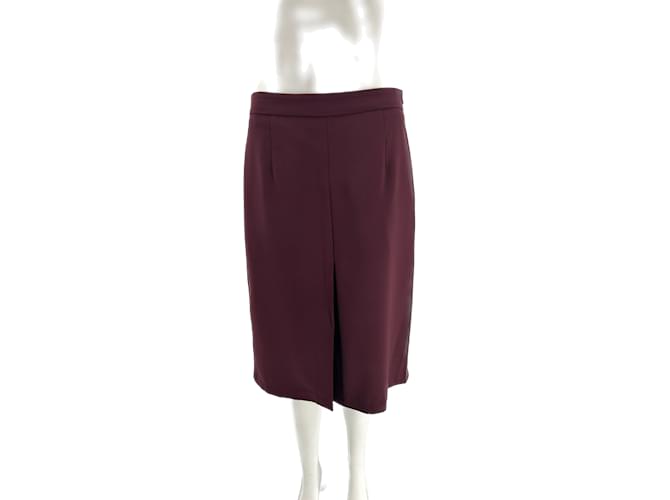 Autre Marque THE FRANKIE SHOP  Skirts T.International S Polyester Dark red  ref.1177809