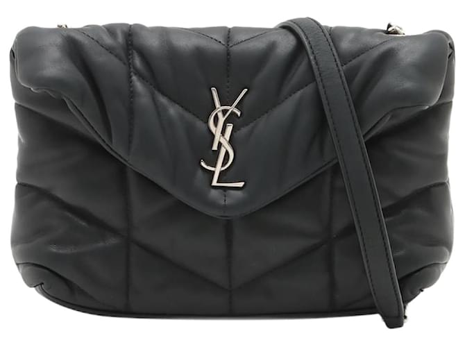 Saint Laurent Doudoune Loulou noire 2020 Sac bandoulière Cuir  ref.1177830