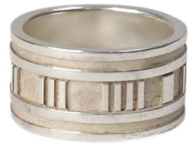 Tiffany & Co Silberner Ring mit römischen Ziffern