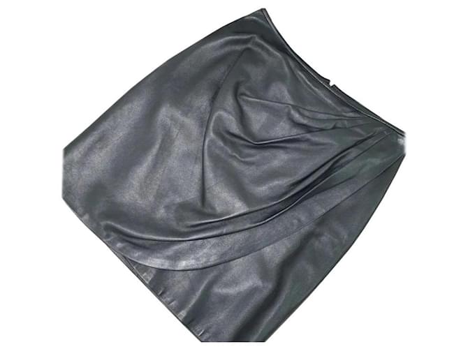 Dior leather skirt Black  ref.1178031