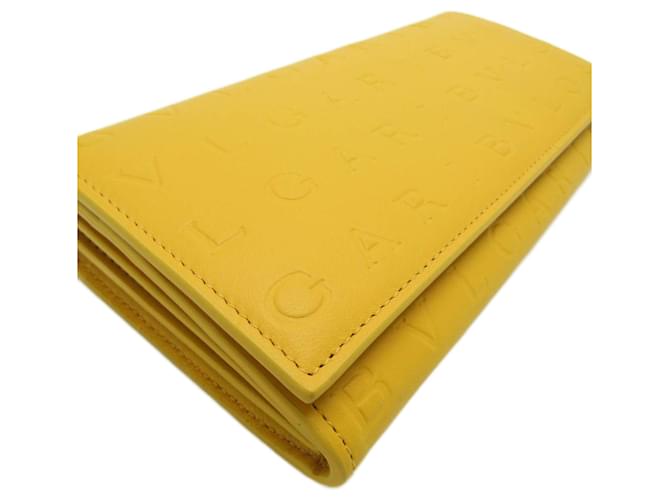 Bulgari Yellow Leather  ref.1178068