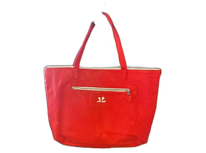 Courreges Handbags Red Plastic  ref.1178072