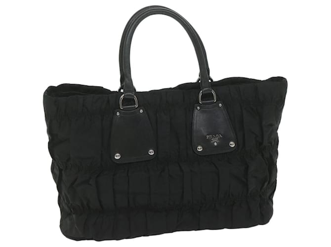 PRADA Hand Bag Nylon Black Auth bs10608  ref.1178098